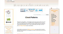Desktop Screenshot of chordpatterns.com