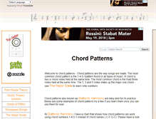 Tablet Screenshot of chordpatterns.com